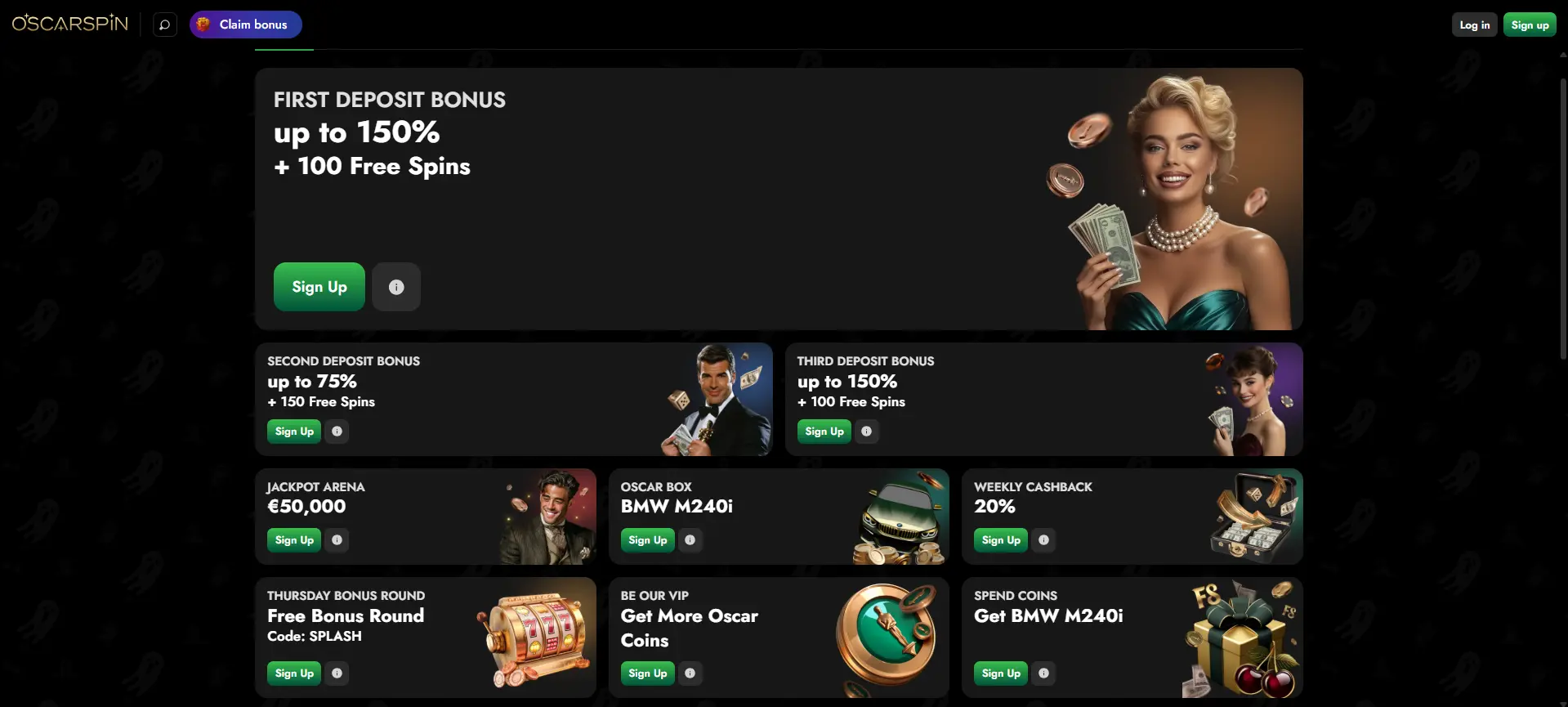 Promozioni di Oscarspin